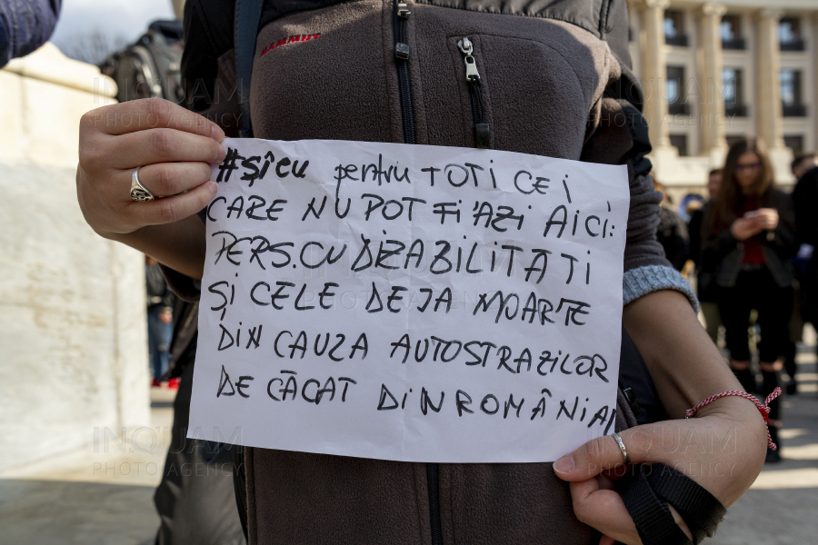 BUCURESTI - PROTEST #ȘÎEU - PIATA UNIVERSITATII - USR