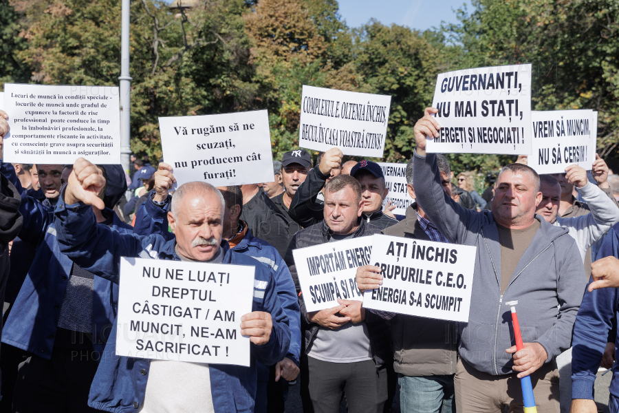 BUCURESTI - PROTEST MINERI - 2 OCT 2024