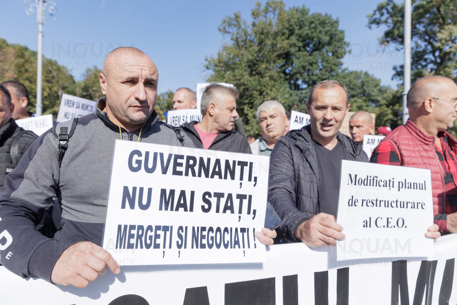 BUCURESTI - PROTEST MINERI - 2 OCT 2024