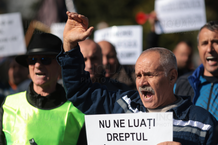 BUCURESTI - PROTEST MINERI - 2 OCT 2024