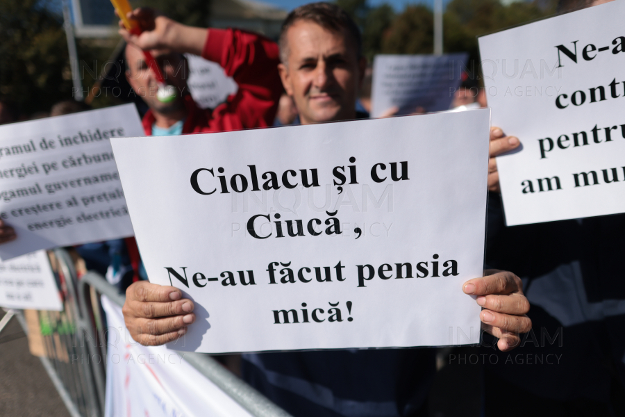 BUCURESTI - PROTEST MINERI - 2 OCT 2024