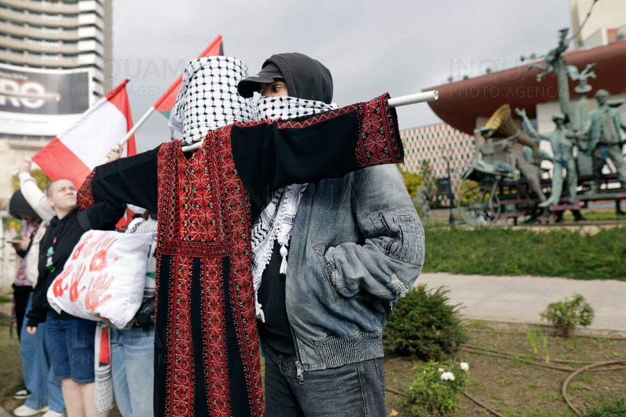 BUCURESTI - PROTEST PRO-PALESTINA - 12 OCT 2024