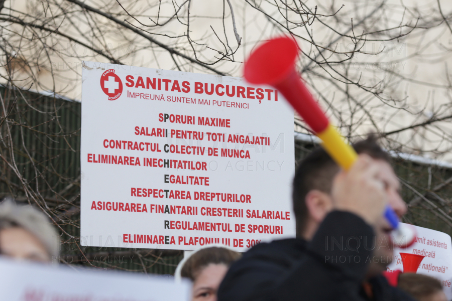 BUCURESTI - PROTEST SANITAS - 25 IAN 2024
