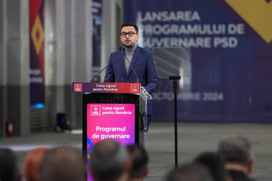 BUCURESTI - PSD - LANSAREA PROGRAMULUI DE GUVERNARE - 29 OCT 2024