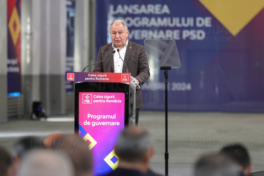 BUCURESTI - PSD - LANSAREA PROGRAMULUI DE GUVERNARE - 29 OCT 2024