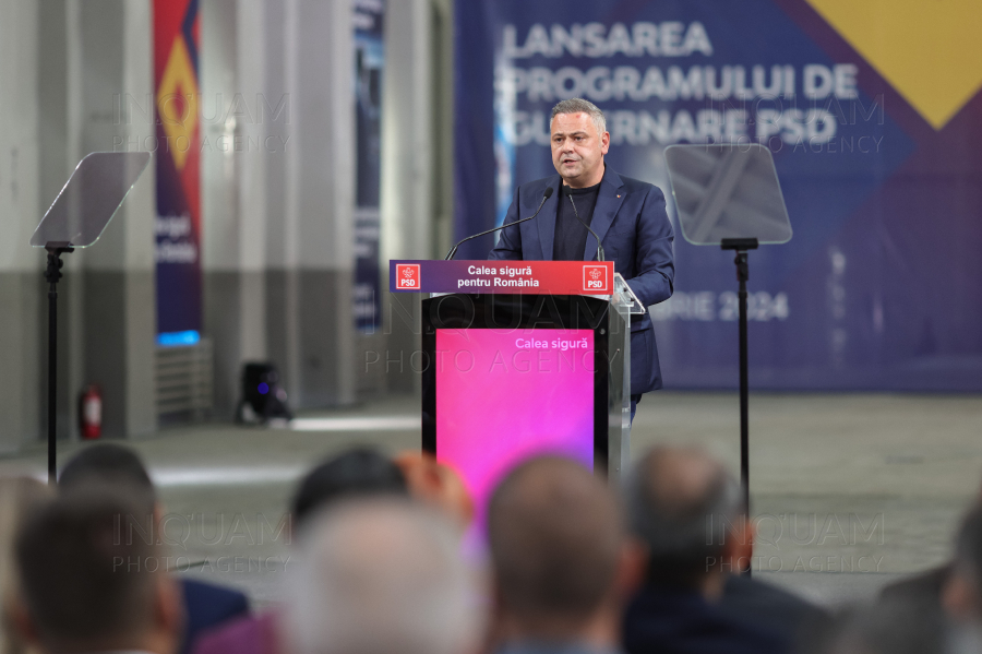 BUCURESTI - PSD - LANSAREA PROGRAMULUI DE GUVERNARE - 29 OCT 2024