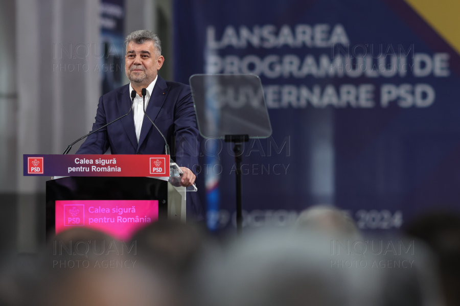 BUCURESTI - PSD - LANSAREA PROGRAMULUI DE GUVERNARE - 29 OCT 2024