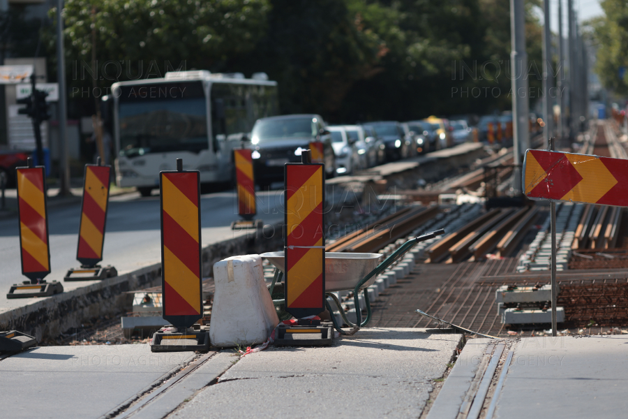 BUCURESTI - REABILITARE LINIA 5 DE TRAMVAI - 22 AUG 2024