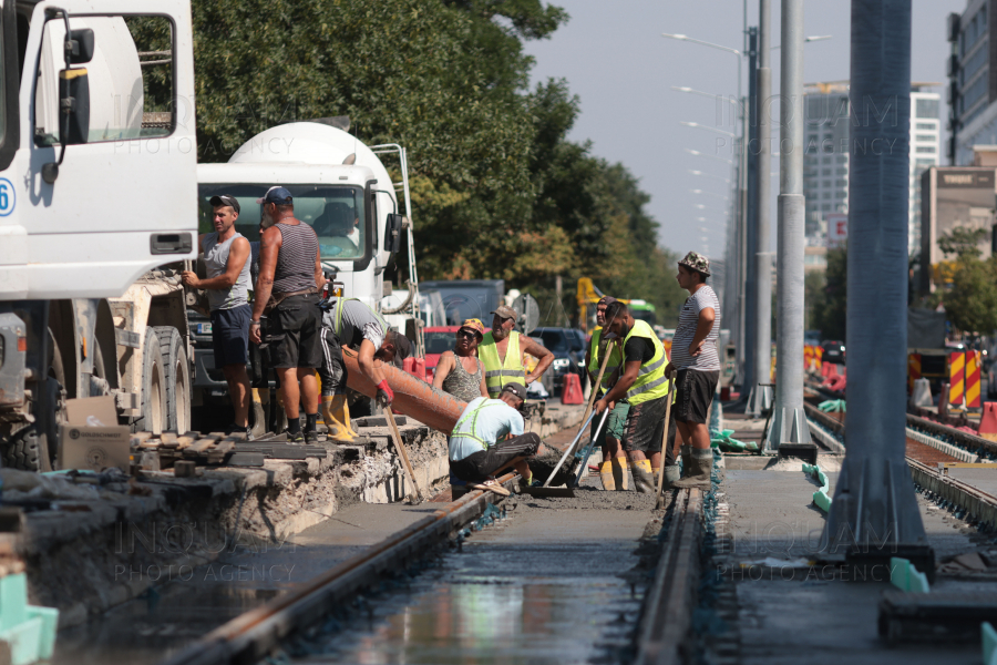 BUCURESTI - REABILITARE LINIA 5 DE TRAMVAI - 22 AUG 2024