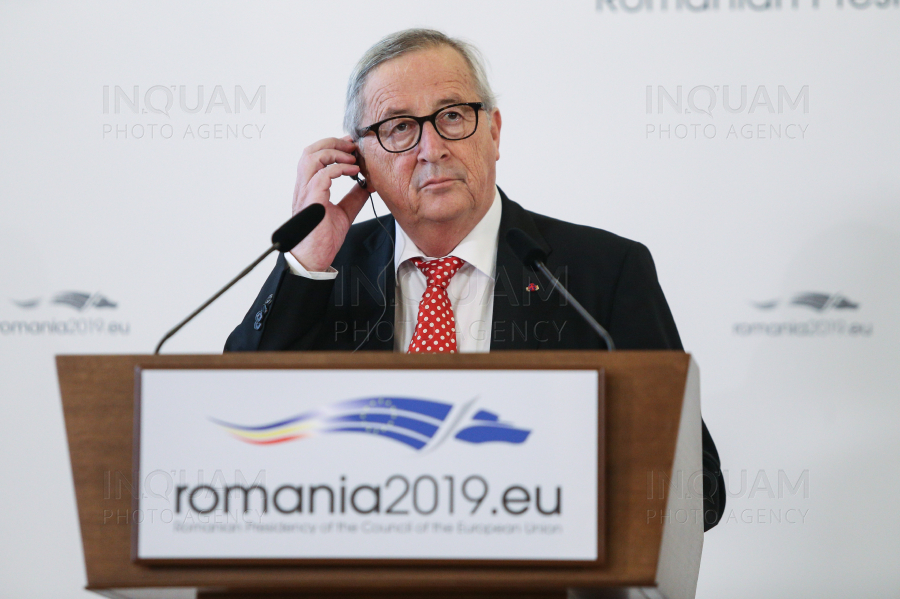 BUCURESTI - ROMANIA2019. EU - COTROCENI - IOHANNIS - JUNKER