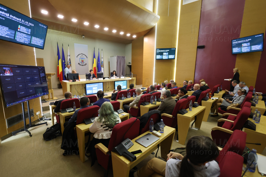 BUCURESTI - SEDINTA CONSILIUL GENERAL AL MUNICIPIULUI BUCURESTI -21 OCT 2024