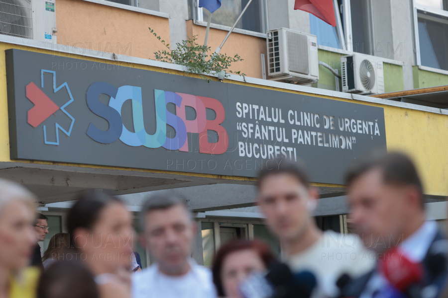 BUCURESTI - SPITALUL SF PANTELIMON - DECLARATII - 8 AUG 2024