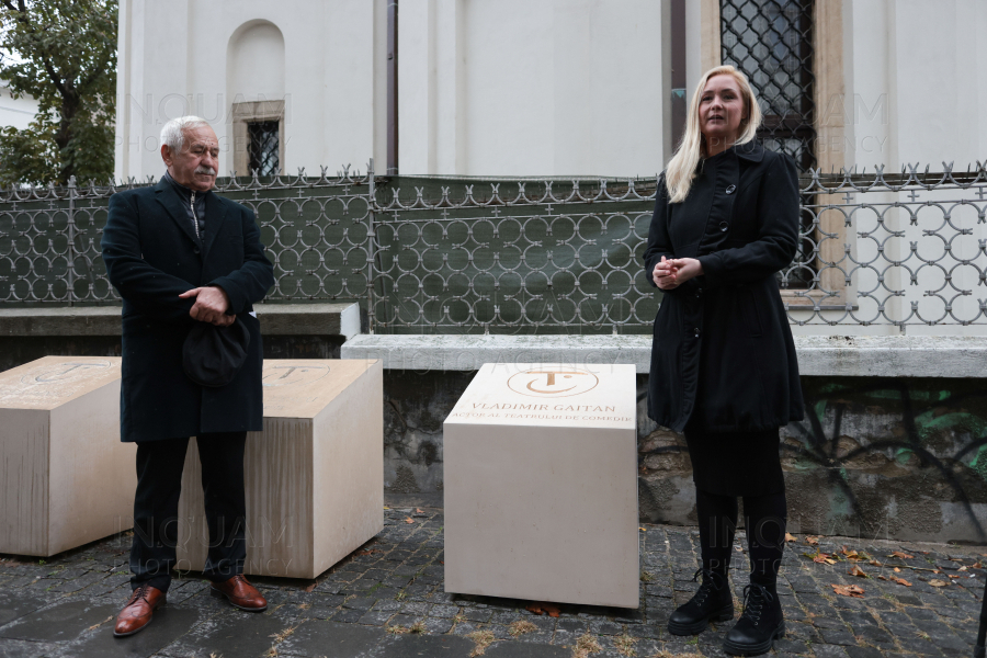 BUCURESTI - TEATRUL DE COMEDIE - DEZVELIRE MONUMENT VLADIMIR GAITAN - 10 NOI 2024