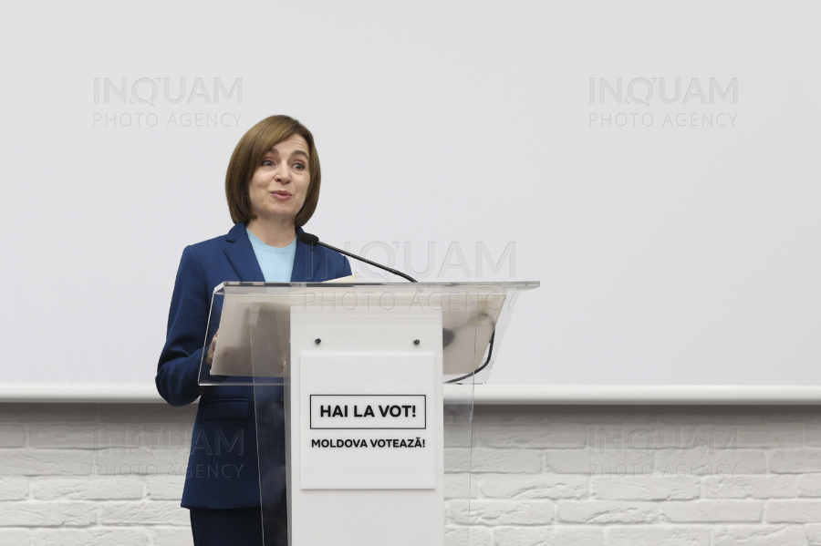 CHISINAU - ALEGERI PREZIDENTIALE - CONFERINTA - MAIA SANDU - 4 NOI 2024