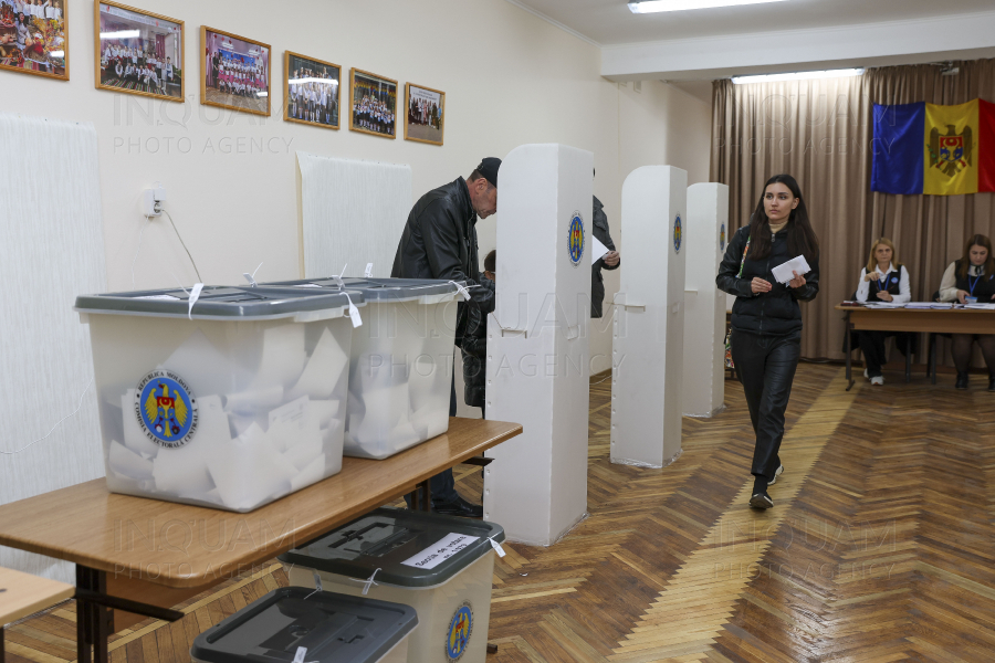 CHISINAU - VOTARE - ALEGERI - REPUBLICA MOLDOVA - 20 OCT 2024