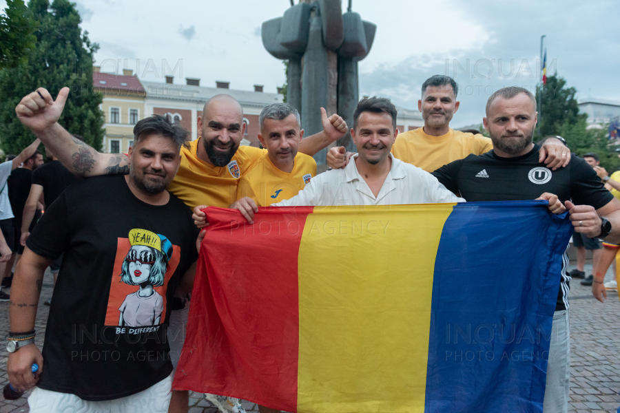 CLUJ-NAPOCA - EURO2024 - SUPORTERI - ROMANIA - SLOVACIA - 26 IUN 2024