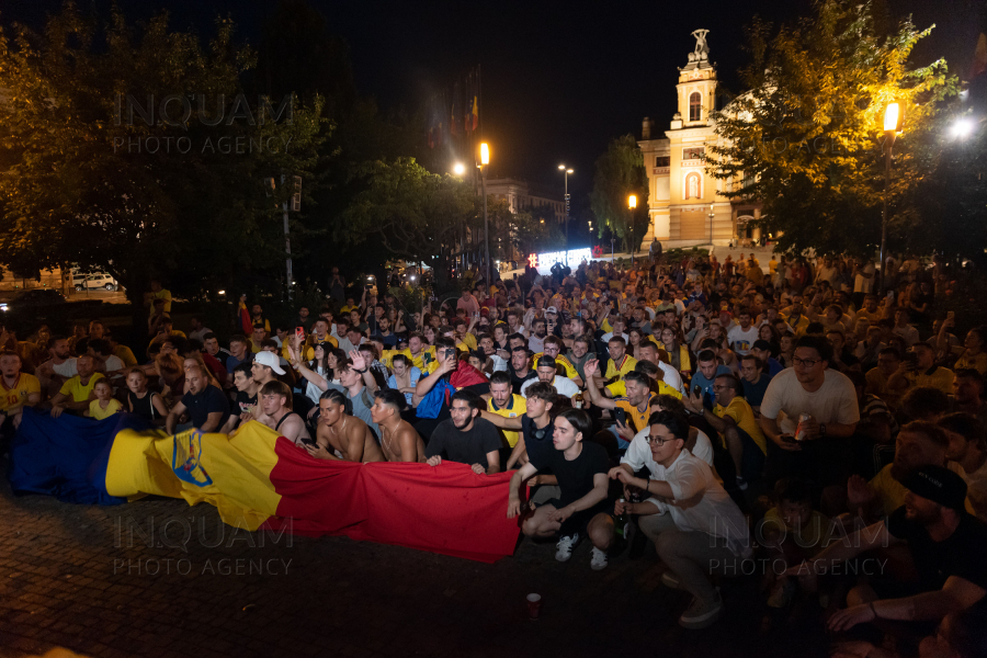 CLUJ-NAPOCA - EURO2024 - SUPORTERI - ROMANIA - SLOVACIA - 26 IUN 2024