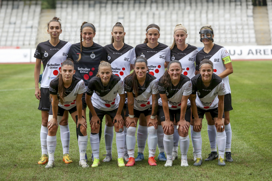 CLUJ-NAPOCA - FOTBAL - UEFA WOMEN CL - UNIVERSITATEA OLIMPIA CLUJ - SFK 2000 - SARAJEVO - 21 AUG 2022
