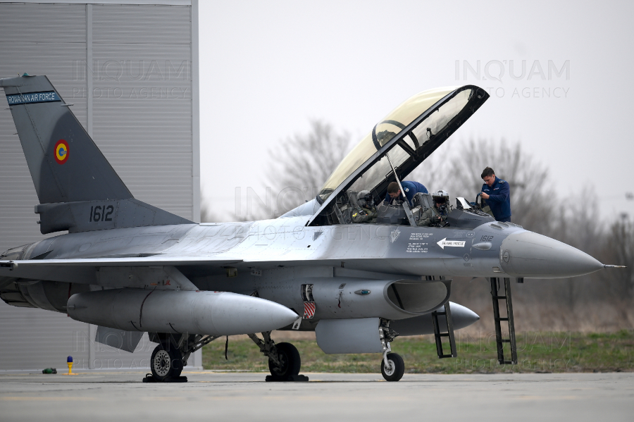 FETESTI - EXERCITIU DEMONSTRATIV - POLITIE AERIANA - PROCEDURI NATO - AERONAVE F-16 - 06 MAR 2024