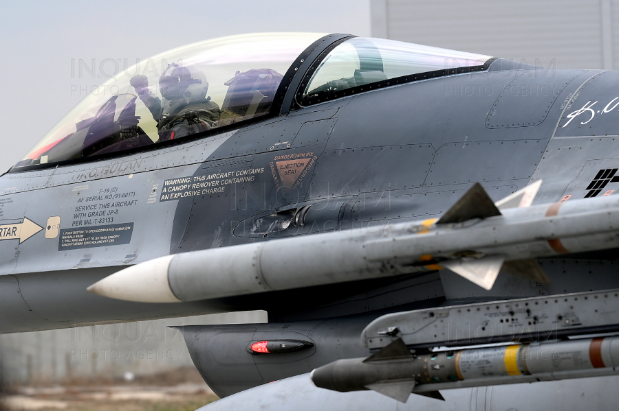 FETESTI - EXERCITIU DEMONSTRATIV - POLITIE AERIANA - PROCEDURI NATO - AERONAVE F-16 - 06 MAR 2024