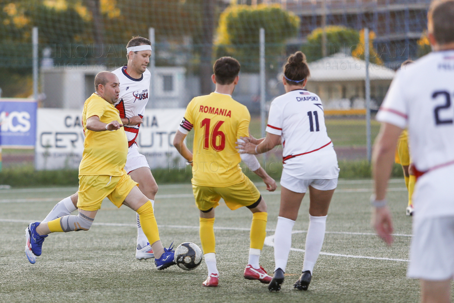 ITALIA - CERVIA - FOTBAL - CM TRANSPLANTATI - ROMANIA - SUA - 10 SEP 2024