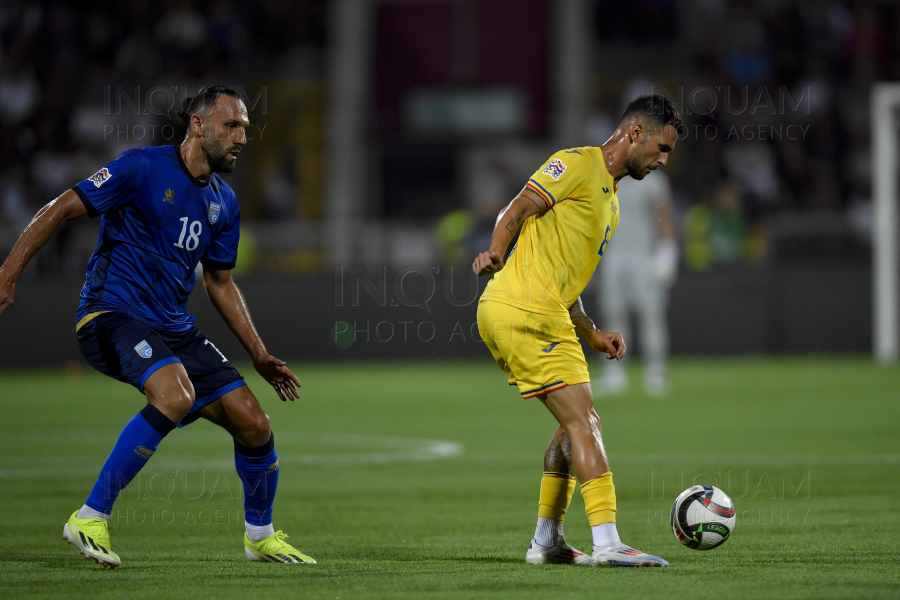 PRISTINA - FOTBAL -  ROMANIA - KOSOVO - 6 SEP 2024