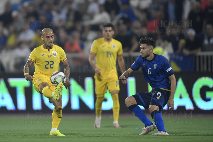 PRISTINA - FOTBAL -  ROMANIA - KOSOVO - 6 SEP 2024