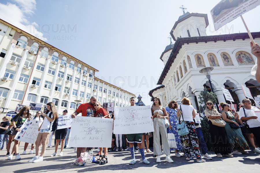 TG JIU - PROTEST - EUTANASIERE CAINI - 23 AUG 2024