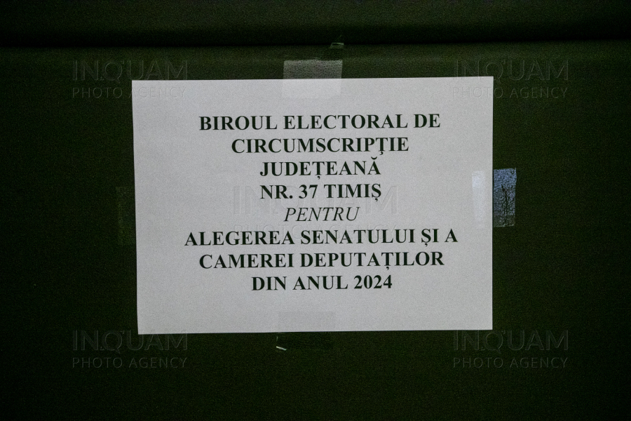 TIMISOARA - ALEGERI PARLAMENTARE 2024 - BECJ - 14  OCT 2024