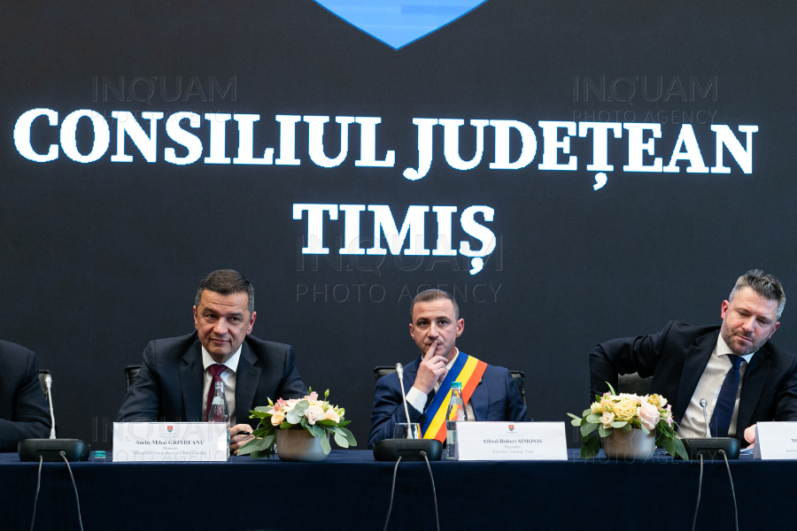 TIMISOARA - CEREMONIE INVESTIRE PRESEDINTE SI CONSILIERI  CJ TIM