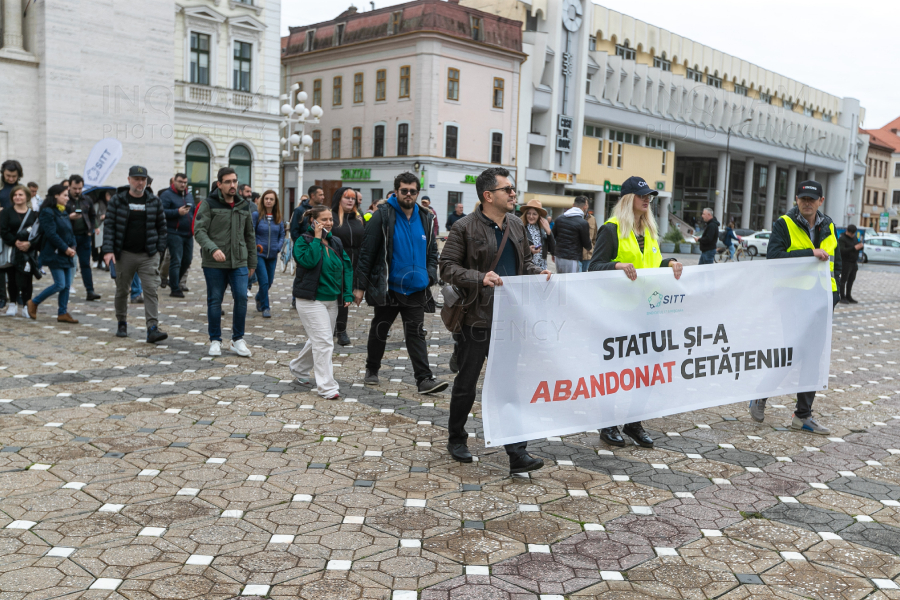 TIMISOARA - PROTEST SINDICAT IT - 9 OCT 2024