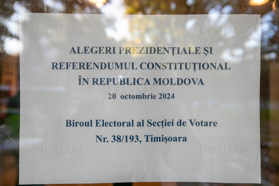 TIMISOARA - VOTARE - REPUBLICA MOLDOVA - 20 OCT 2024