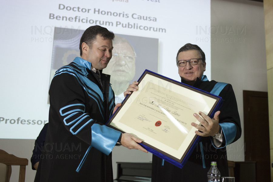 DOCTOR HONORIS CAUSA - JOSE EMAUNEL BARROSO - TIMISOARA