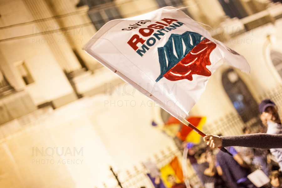 PROTEST - ROSIA MONTANA - EXPLOATARE MINEREURI -  BUCURESTI - ZIUA A -III- A