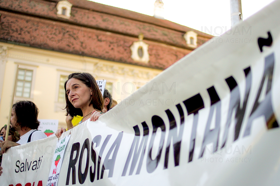 ROSIA MONTANA - EXPLOATARE MINEREURI - PROTEST - SIBIU
