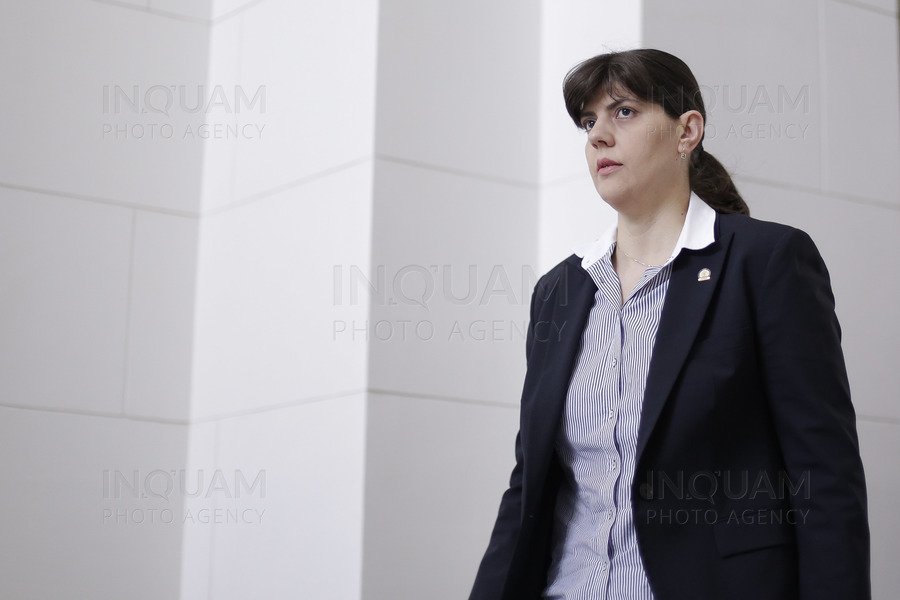 Procurorul sef al DNA, Laura Codruta Kovesi, soseste la Curtea de Apel Bucuresti pentru un termen in dosarul in care jurnalişti de la Antena 3 au fost obligaţi de instanţa de fond să plătească daune m