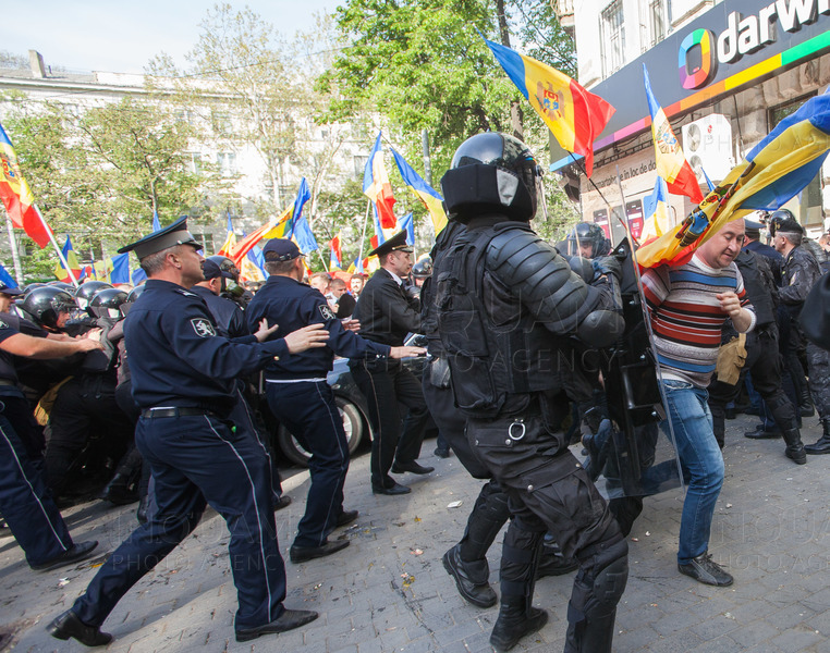 Protest anti guvernamental in Chisinau